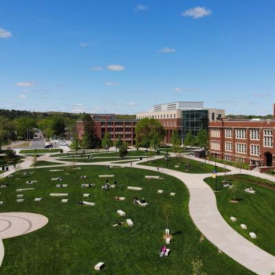 UW-Eau Claire campus mall May 2019